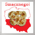 Pierogi Smacznego Polish Map Posters