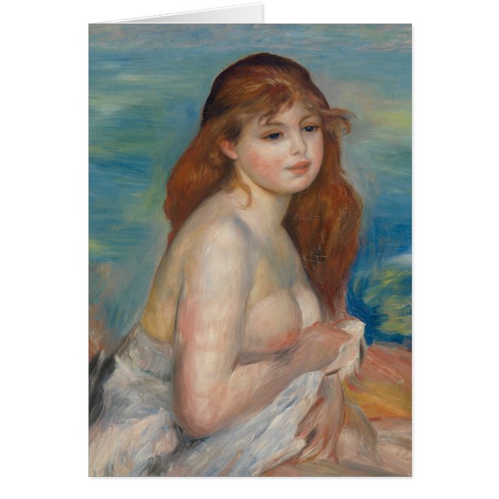 Pierre-Auguste Renoir After the bath CC0444 Greeting Card