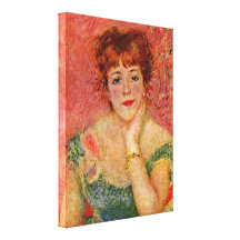 Pierre-Auguste Renoir - Jeanne Samary-portrait Stretched Canvas Prints