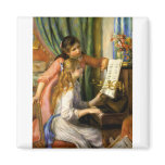 Pierre-Auguste Renoir - Jeunes Filles au Piano Refrigerator Magnet