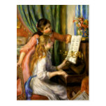 Pierre-Auguste Renoir - Jeunes Filles au Piano Post Cards