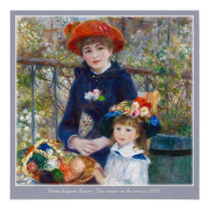 Pierre-Auguste Renoir Two sisters CC0400 Poster