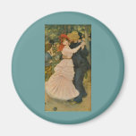 Pierre-Auguste Renoir's Dance at Bougival (1883) Refrigerator Magnet