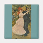 Pierre-Auguste Renoir's Dance at Bougival (1883) Refrigerator Magnet