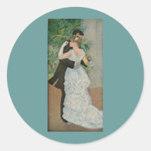 Pierre-Auguste Renoir's Dance in the Town (1883) Stickers
