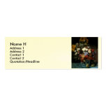 Pierre-Auguste Renoir's Flowers in a Vase (1869) Business Card Template