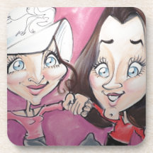 Pierre Bossier Mall Caricature November 18,2012 Beverage Coaster