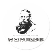 Pierre-Joseph Proudhon Round Sticker