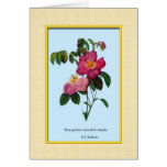 Pierre Joseph Redouté rose flowers Greeting Cards