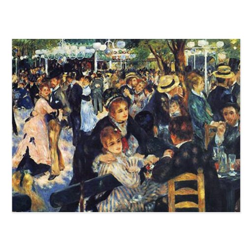 Pierre Renoir -  Dance at Le Moulin de la Galette Postcard