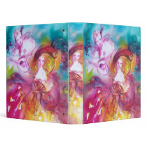 PIERROT AND ARLECCHINA pink blue white fuchsia Binder