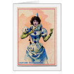 Pierrot Costumed Lady Cards