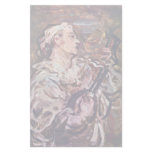 Pierrot With Guitar By Daumier Honoré Personalized Stationery