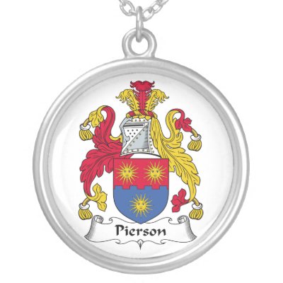 Pierson Family Crest Pendants by coatsofarms. Buy these Pierson Family Crest gifts.