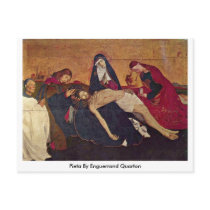 Pieta By Enguerrand Quarton Postcard