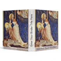 Pieta From Villeneuf-Les-Avignon By Meister Der Pi 3 Ring Binders