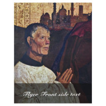 Pieta Of Villeneuve-Les-Avignon Details: Portrait Full Color Flyer