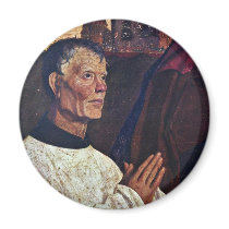 Pieta Of Villeneuve-Les-Avignon Details: Portrait Fridge Magnet
