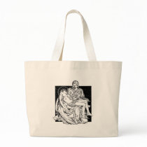 Pieta statue bags