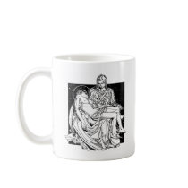 Pieta statue mugs