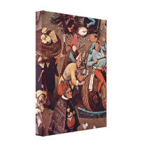 Pieter Bruegel Elder - Dispute Carnival of Lent Gallery Wrapped Canvas