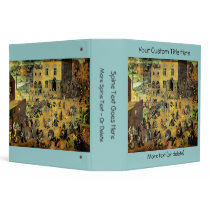 Pieter Bruegel's "Children’s Games" - 1560 binders