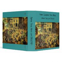 Pieter Bruegel's "Children’s Games" - 1560 binders