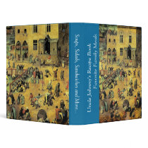 Pieter Bruegel's "Children’s Games" - 1560 binders