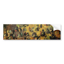 Pieter Bruegel's "Children’s Games" - 1560 bumper stickers by MasterpieceGallery Pieter Bruegel's "Children’s Games" - 1560 bumper stickers