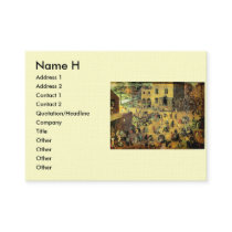 Pieter Bruegel's "Children’s Games" - 1560 Business Cards