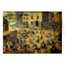 Pieter Bruegel's "Children’s Games" - 1560 Greeting Card