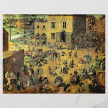 Pieter Bruegel's "Children’s Games" - 1560 Flyer