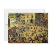 Pieter Bruegel's "Children’s Games" - 1560 invitations