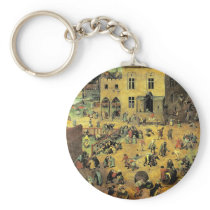 Pieter Bruegel's "Children’s Games" - 1560 Key Chains
