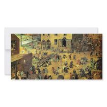 Pieter Bruegel's "Children’s Games" - 1560 photo cards