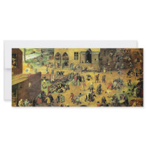 Pieter Bruegel's "Children’s Games" - 1560 rack cards