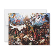 Pieter Bruegel's "The Fall Of The Rebel Angels" Personalized Invitations