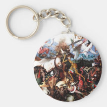 Pieter Bruegel's "The Fall Of The Rebel Angels" Key Chains