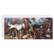 Pieter Bruegel's "The Fall Of The Rebel Angels" Rack Card Template