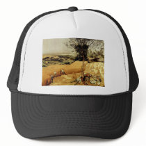 Pieter Bruegel's The Harvesters (1565) hats