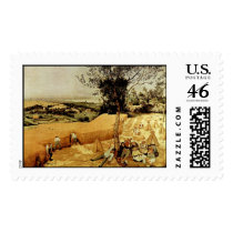 Pieter Bruegel's The Harvesters (1565) Postage Stamp