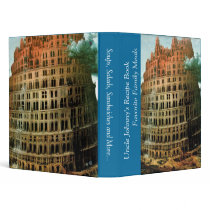 Pieter Bruegel's The "Little" Tower of Babel 3 Ring Binders