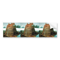 Pieter Bruegel's The "Little" Tower of Babel Bumper Sticker