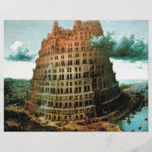 Pieter Bruegel's The "Little" Tower of Babel Full Color Flyer