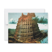 Pieter Bruegel's The "Little" Tower of Babel Invitation
