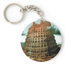Pieter Bruegel's The "Little" Tower of Babel Keychain