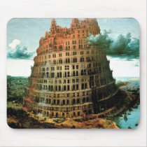 Pieter Bruegel's The "Little" Tower of Babel Mouse Pads