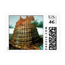 Pieter Bruegel's The "Little" Tower of Babel Postage Stamp