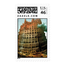 Pieter Bruegel's The "Little" Tower of Babel Stamp