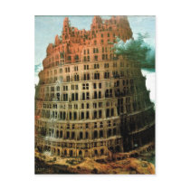 Pieter Bruegel's The "Little" Tower of Babel Post Card